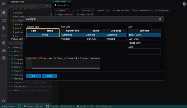 SQL join wizard