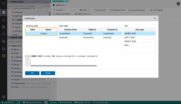 SQL join wizard